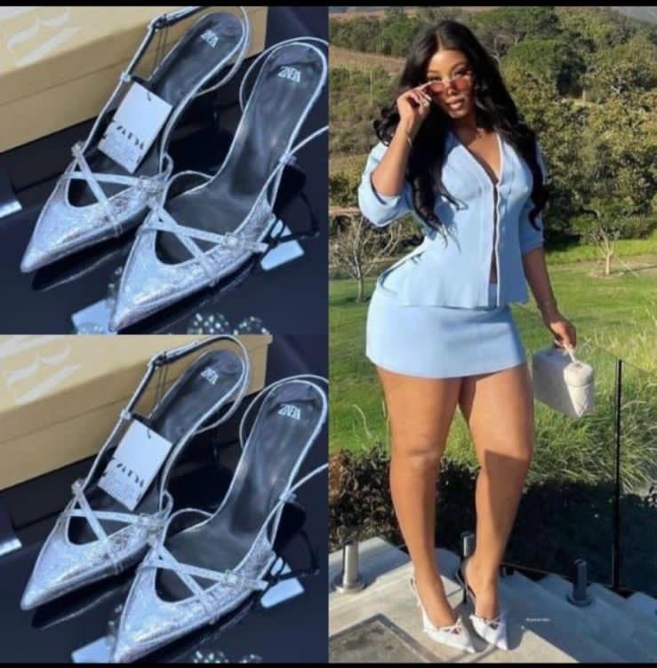 Luxury Metallic Silver Strappy Heels