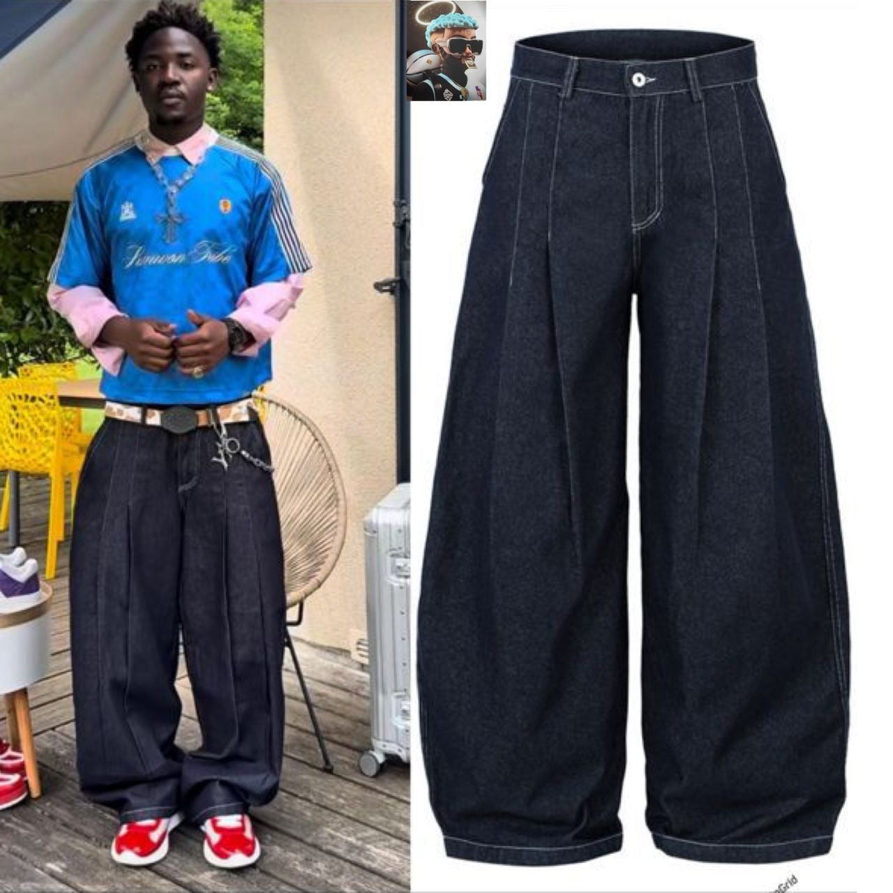 Oversized Streetwear Baggy Jeans – CP Luxury Exclusive