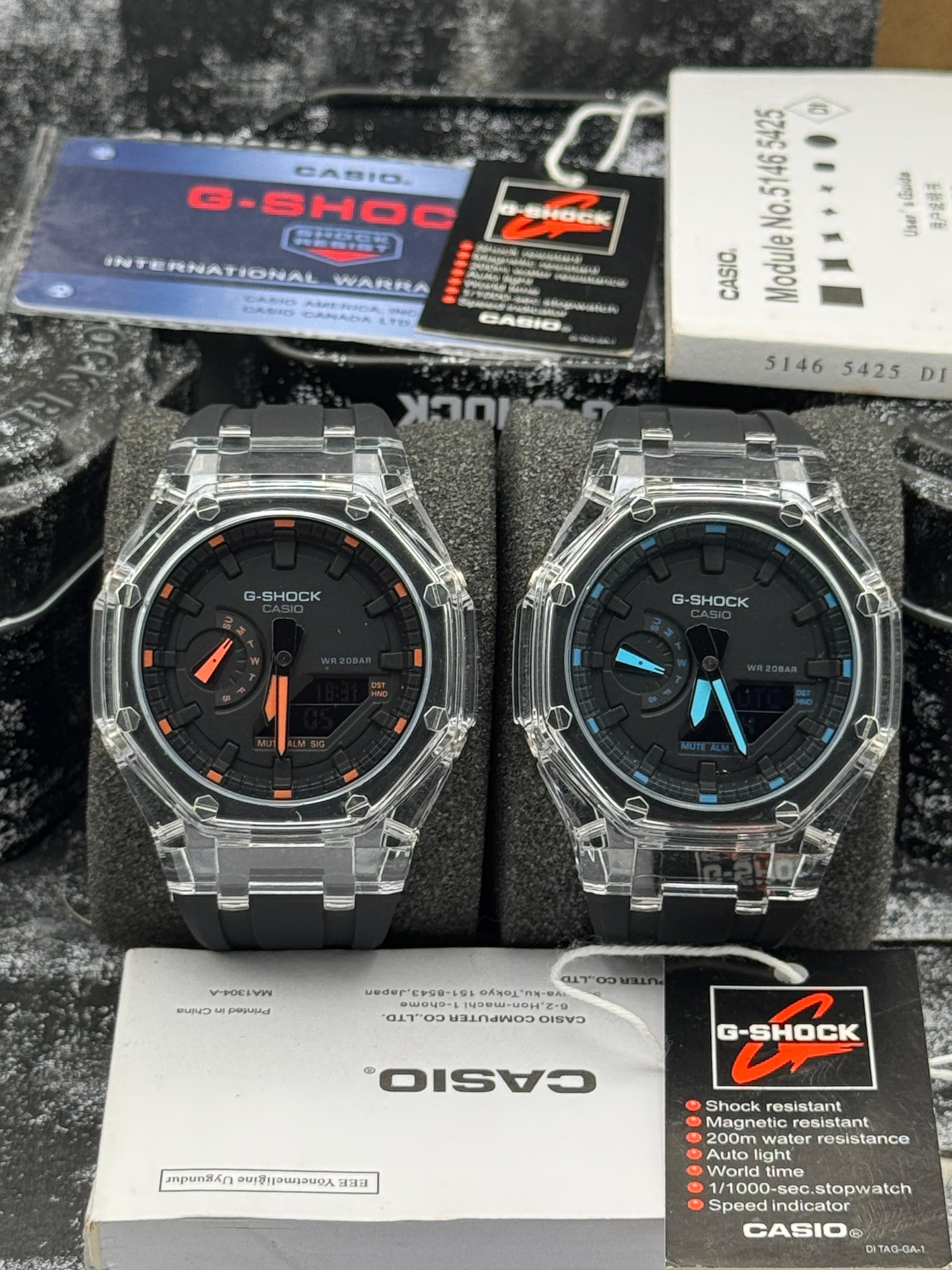 Transparent Bezel Watch –Accents