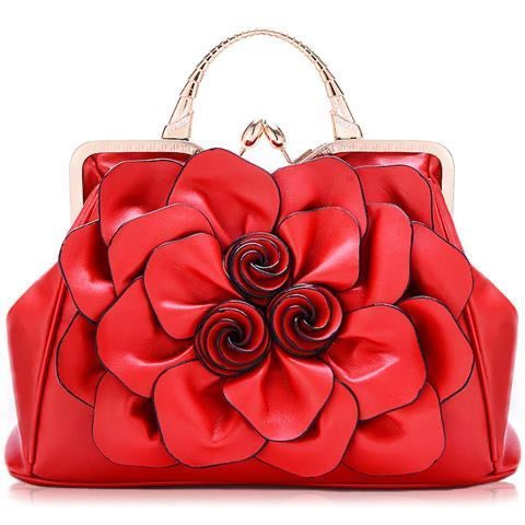 3D Floral Elegance Handbag