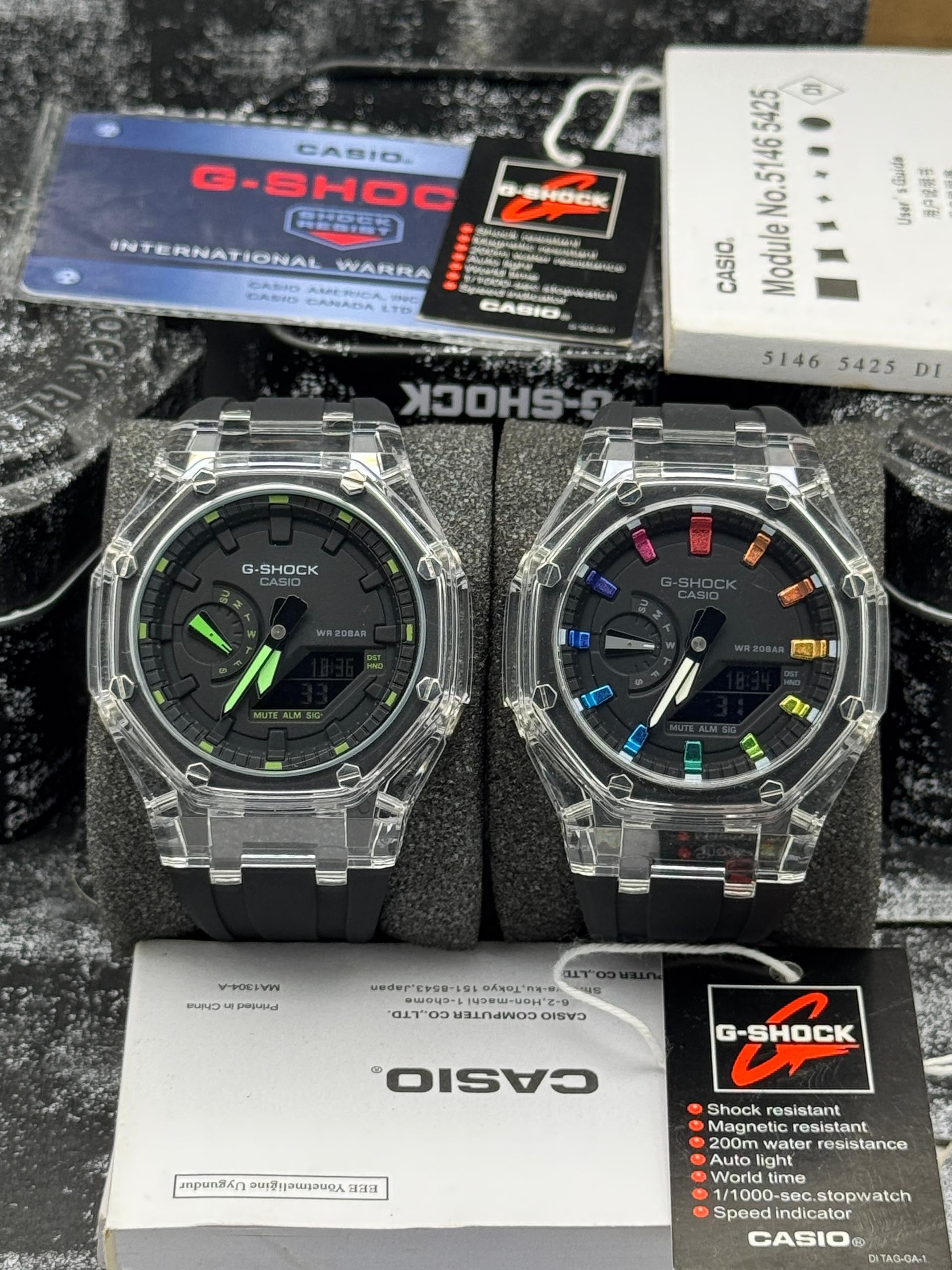 Transparent Bezel Watch –Accents