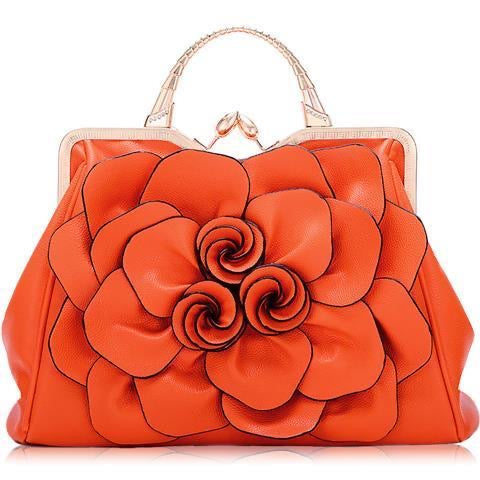 3D Floral Elegance Handbag