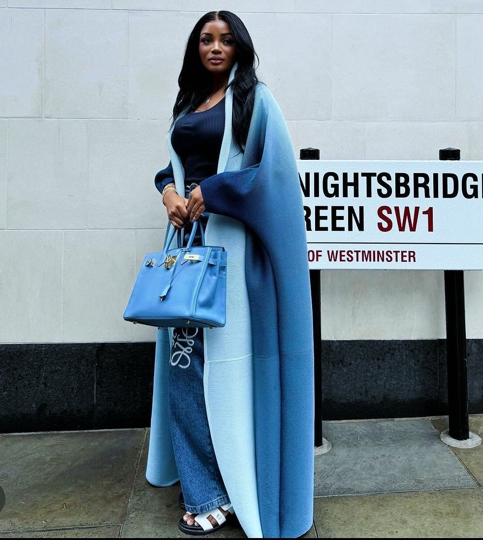 Women’s luxury ombré cape set
