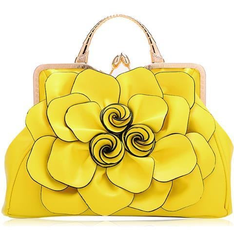 3D Floral Elegance Handbag