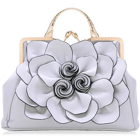 3D Floral Elegance Handbag