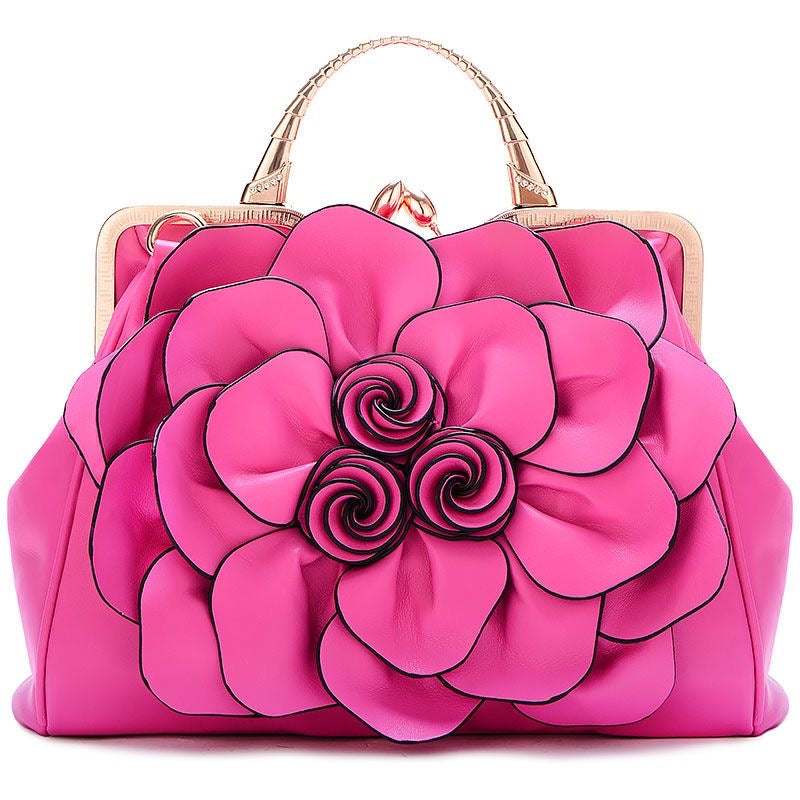 3D Floral Elegance Handbag