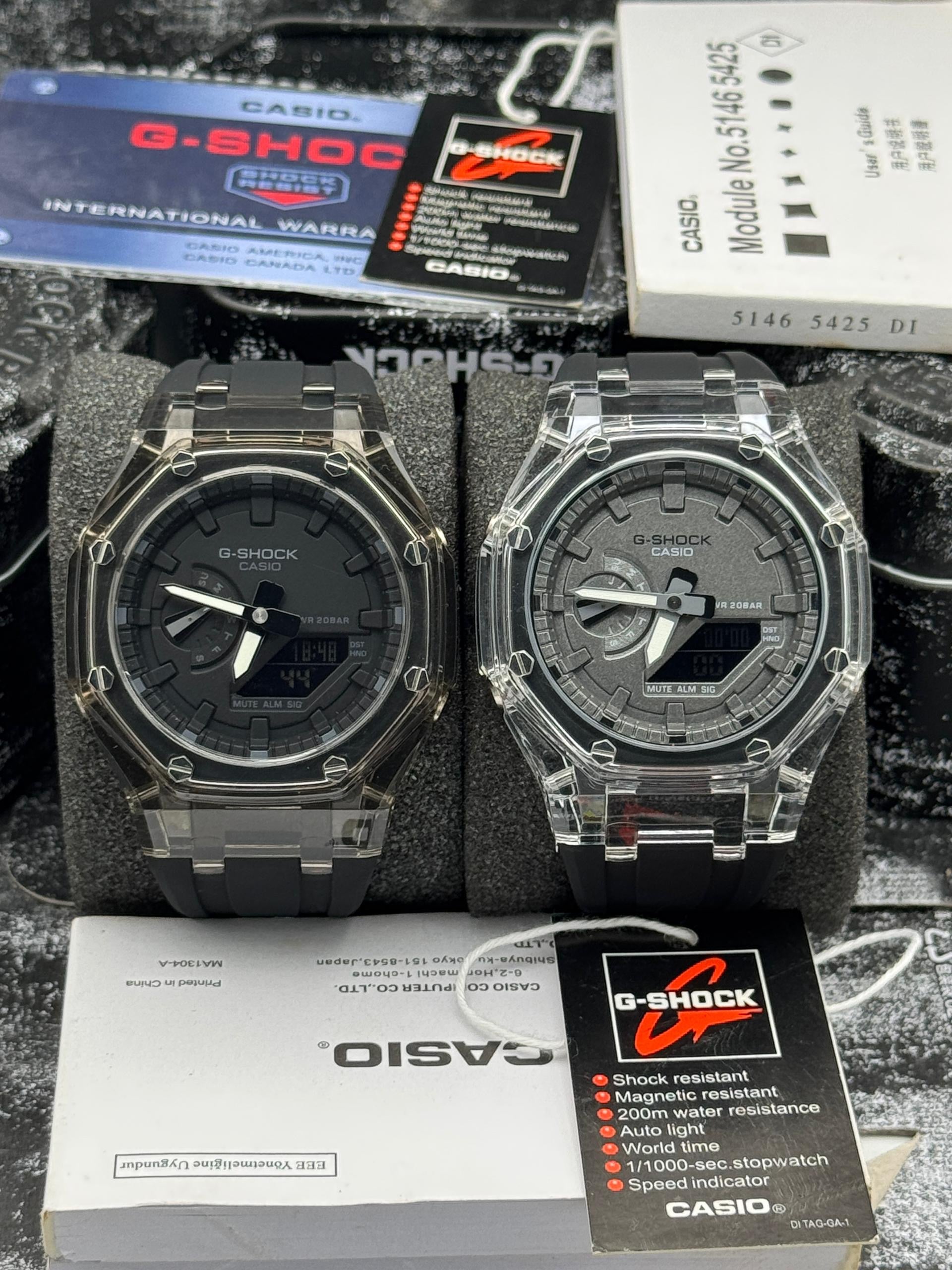 Transparent Bezel Watch –Accents