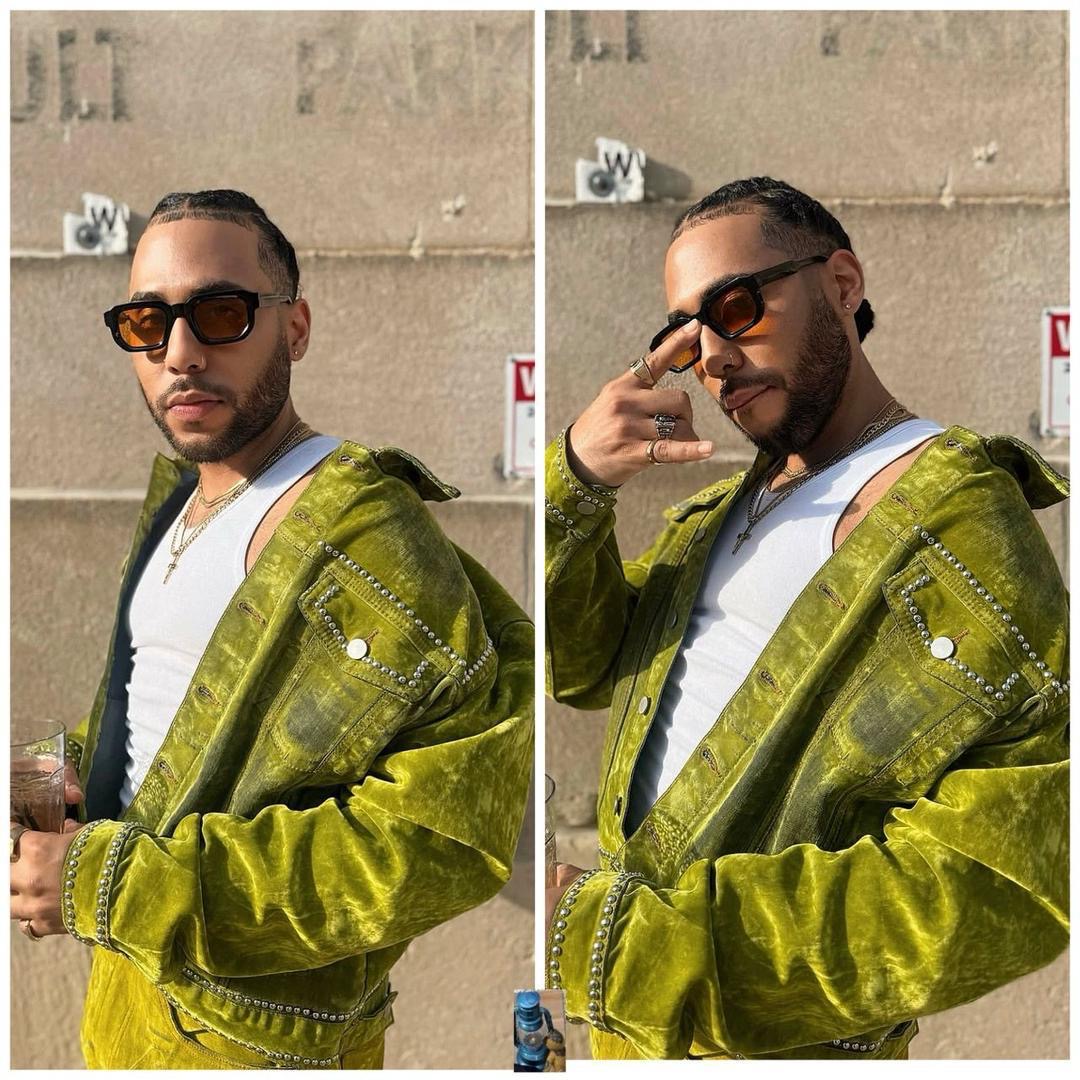 Men’s Velvet Two-Piece Set – Bold Green (Jacket + Pants)